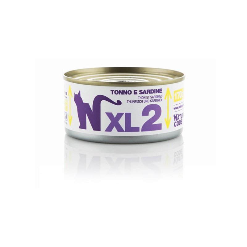 Natural Code XL 2 Gatto Tonno E Sardine 170 Gr