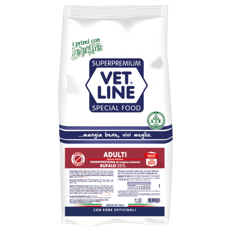 Vet Line Adulti Taglia Piccola Bufalo 3 Kg