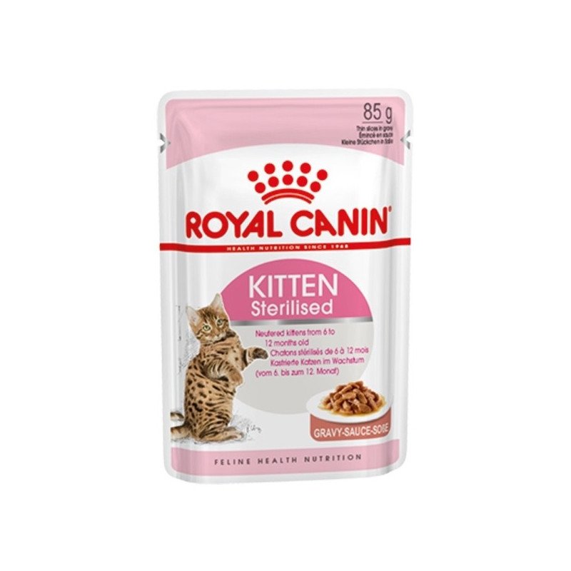 Royal Canin Cat Kitten Sterilised Cibo Umido Salsa per Gattini 85g