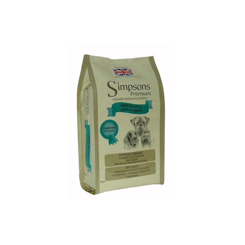 Simpsons Premium Adult Sensitive Agnello e Patate da 2 Kg