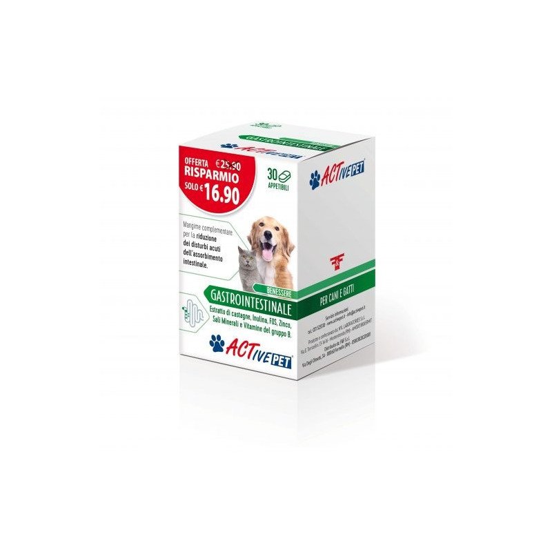 Active Pet Gastrointestinale 30 cpr appetibili