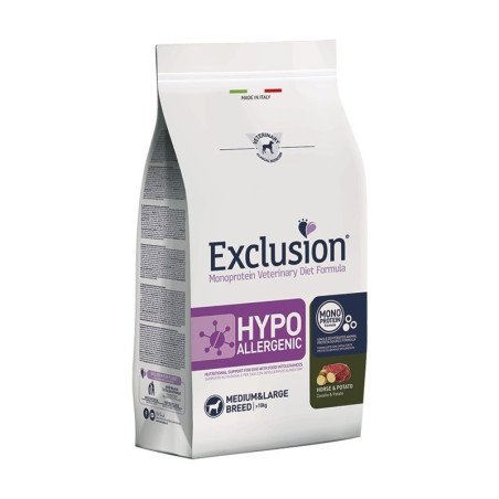 Exclusion Hypoallergenic Crocchette Cavallo e Patate per Cani Adulti Taglia Piccola 2kg