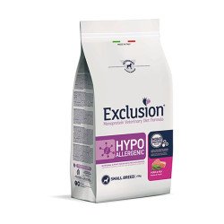 Exclusion Hypoallergenic Crocchette Maiale e Piselli per Cani Adulti Taglia Piccola 2kg