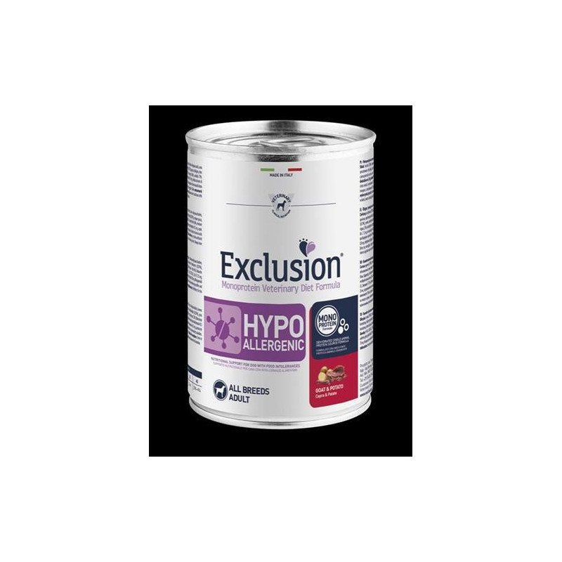 Exclusion Diet Hypoallergenic Cane Adulto Capra e Patate 400g