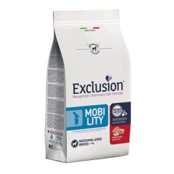 Exclusion Dog Diet  Mobility Crocchette Suino/Riso per Cani Taglia Media/Grande 2kg