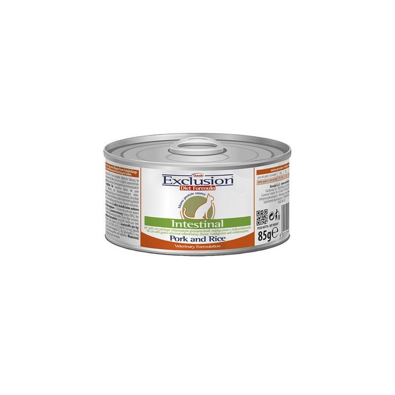 Exclusion Cat Diet Intestinal Maiale e Riso lattina 85g