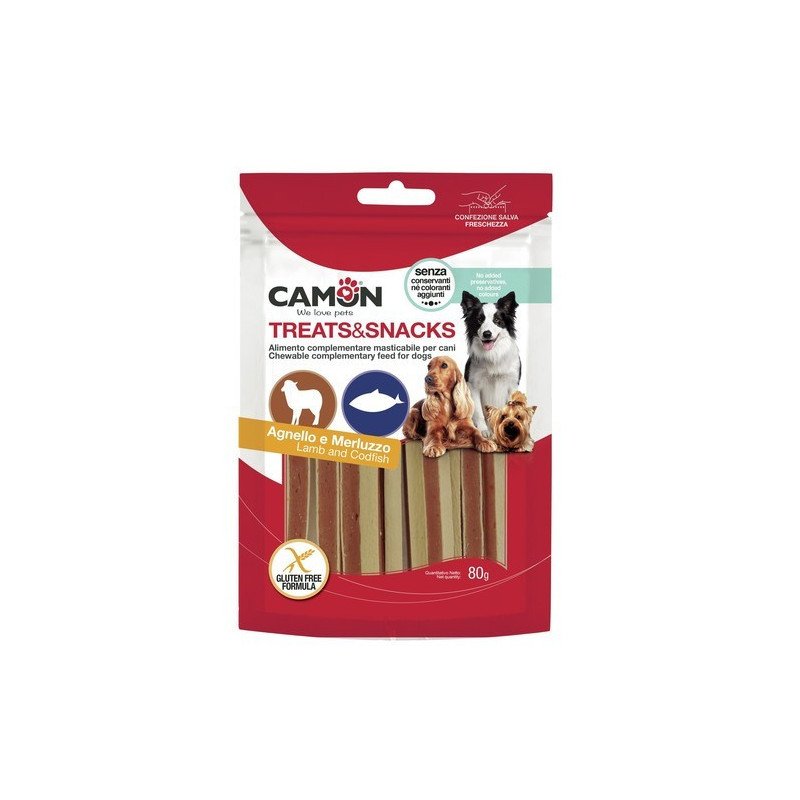 Camon Sandwich Stick per Cani Agnello e Merluzzo 80g