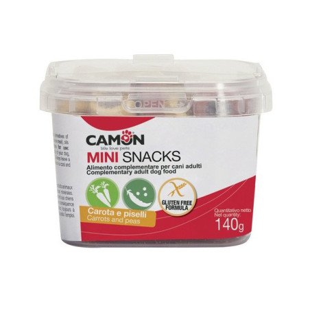 Camon Snackbox Drops Gocciole Gusto Carote e Piselli Glutenfree 140g