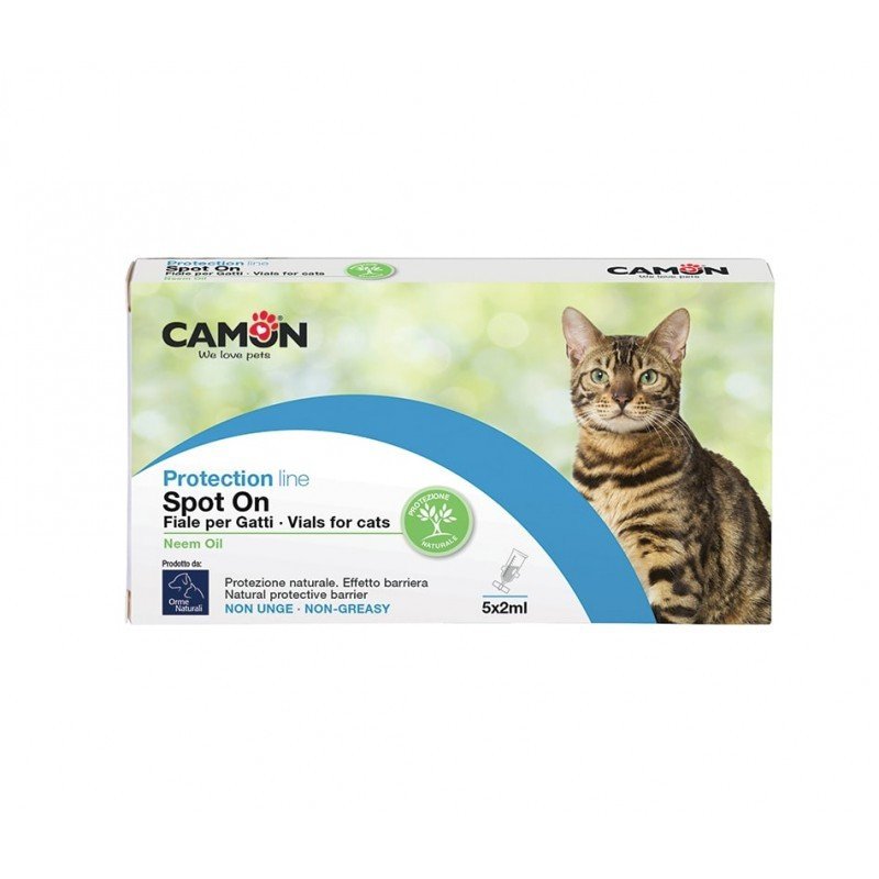 Camon  Orme Naturali Fiale Spot On per Gatti 5 fiale da 2ml