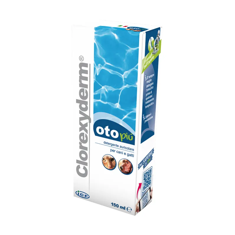 Clorexyderm Oto Più Detergente Auricolare Cani/Gatti 150ml