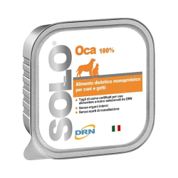 Drn Solo Oca Alimento Dietetico Monoproteico Umido Cani/Gatti 300g