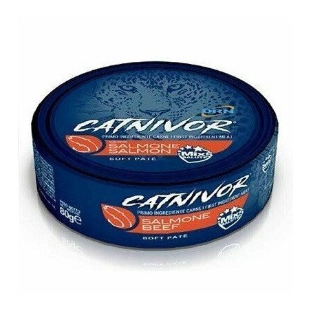 DRN Catnivor Salmone 80g Alimento Umido per Gatti