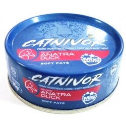 DRN Catnivor Anatra 80g Alimento Umido per Gatti