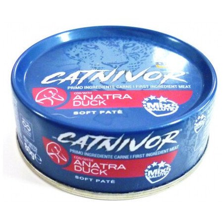 DRN Catnivor Anatra 80g Alimento Umido per Gatti