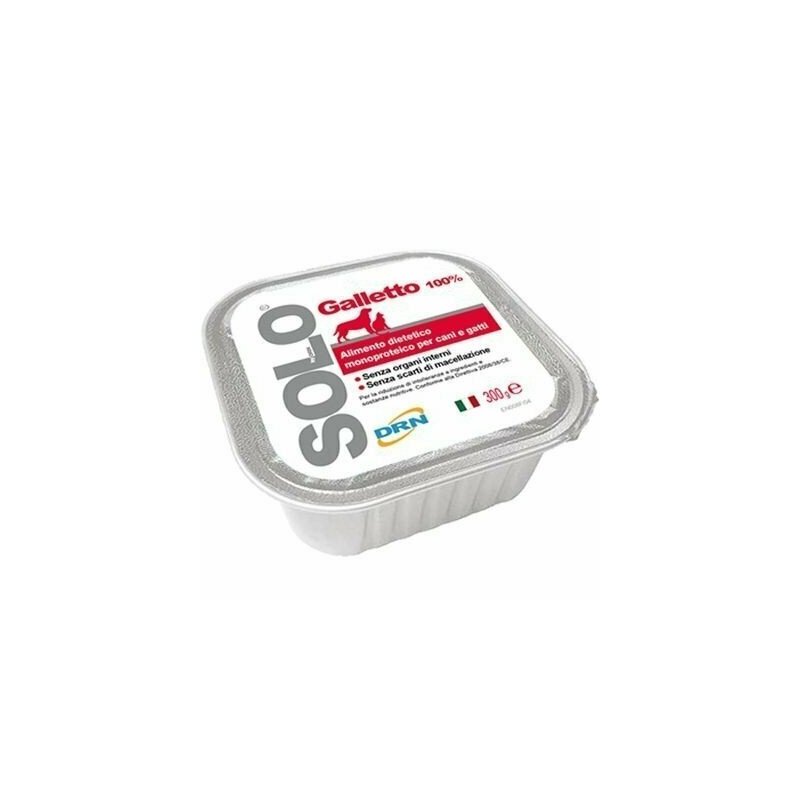 DRN Cani&Gatti SOLO Galletto 300g Alimento Umido