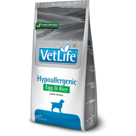 Farmina Vet Life Hypoallergenic Egg E Rice Cibo Secco Per Cani 2Kg