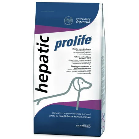 Prolife Veterinary Hepatic Cibo Secco Per Cani Sacco 2kg