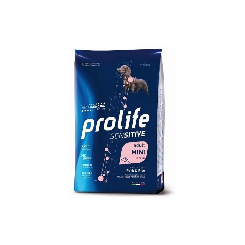 Prolife Dog Sensitive Adult Mini Maiale e Riso - 7kg