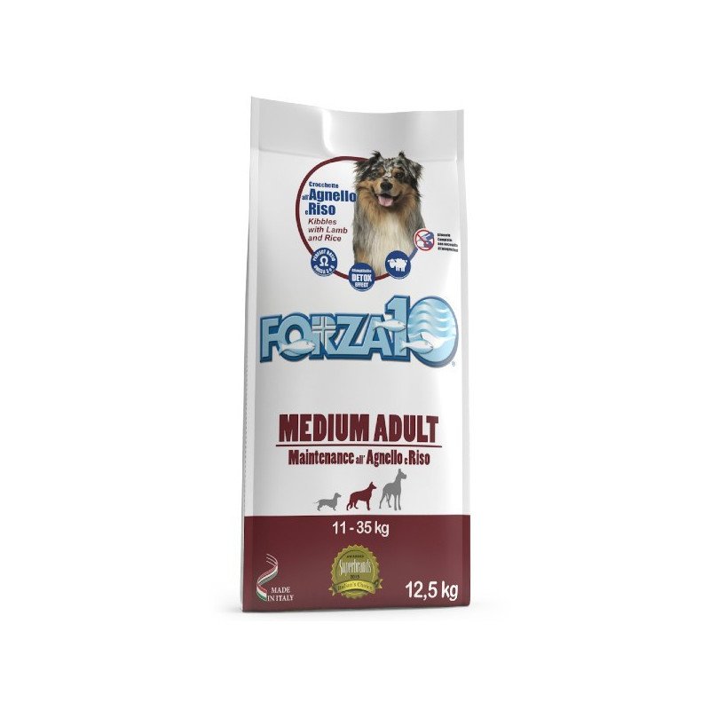 Forza 10 Cane Medium Adult Mantenimento Agnello E Riso 12,5 Kg