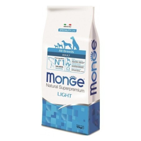 Monge Salmone E Riso Light Cibo Secco Cani Adulti Sacco 12 Kg