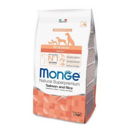 Monge Salmone E Riso Cibo Secco Per Cani Cuccioli Sacco 12 Kg