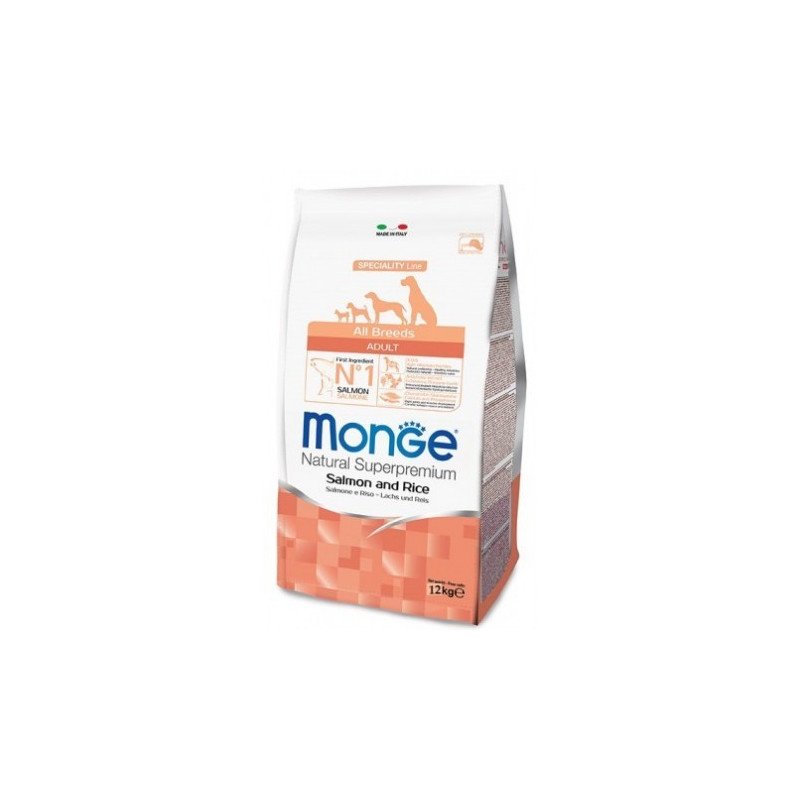 Monge Salmone E Riso Cibo Secco Per Cani Cuccioli Sacco 2,5 Kg