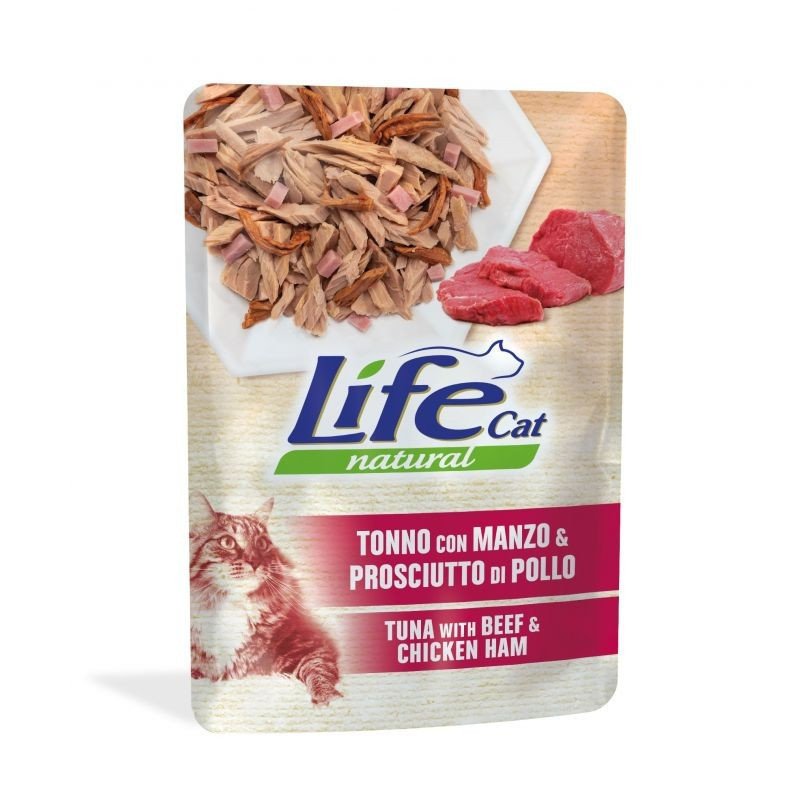 Life Cat Naturale Busta Tonno Manzo Prosciutto 70g