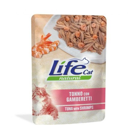 Life Cat Naturale Busta Tonno con Gamberetti  70g