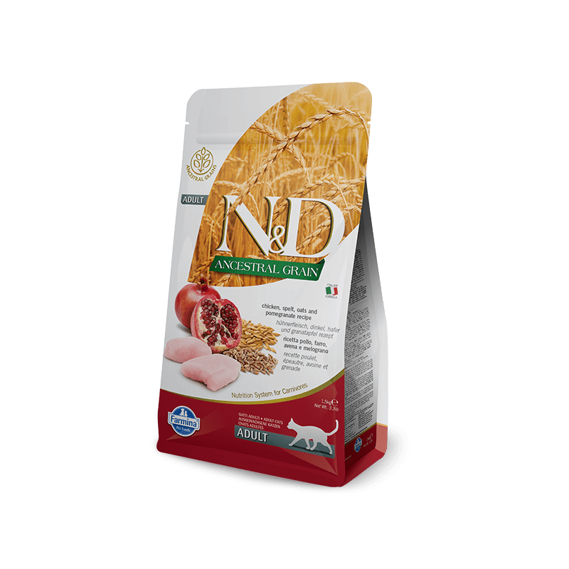 Farmina N&D Ancestral Grain Adult con Pollo e Melograno per Gatti 5kg