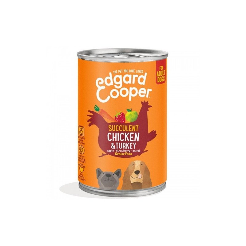 Edgard & Cooper Adult Pollo E Tacchino Senza Cereali 400 Gr