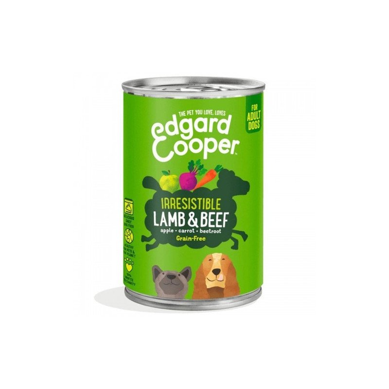 Edgard & Cooper Adult Agnello E Manzo Senza Cereali 400 Gr